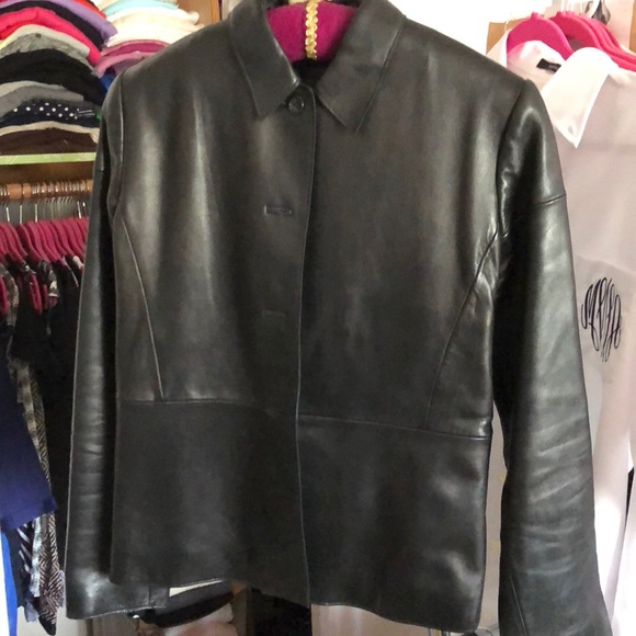 Banana Republic Jackets & Blazers - Banana Republic Leather Jacket - Looks New!